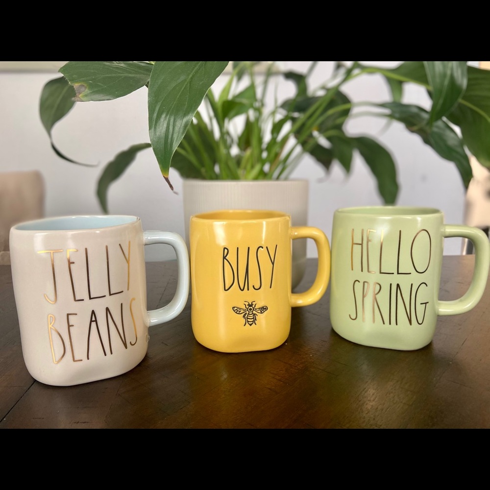 Rae Dunn Spring Mugs